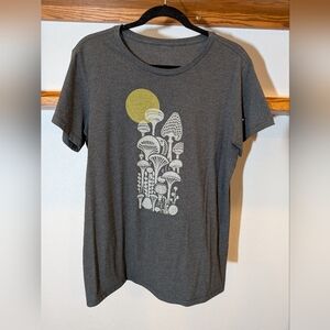 Charcoal Grey Mushroom Tee 🍄